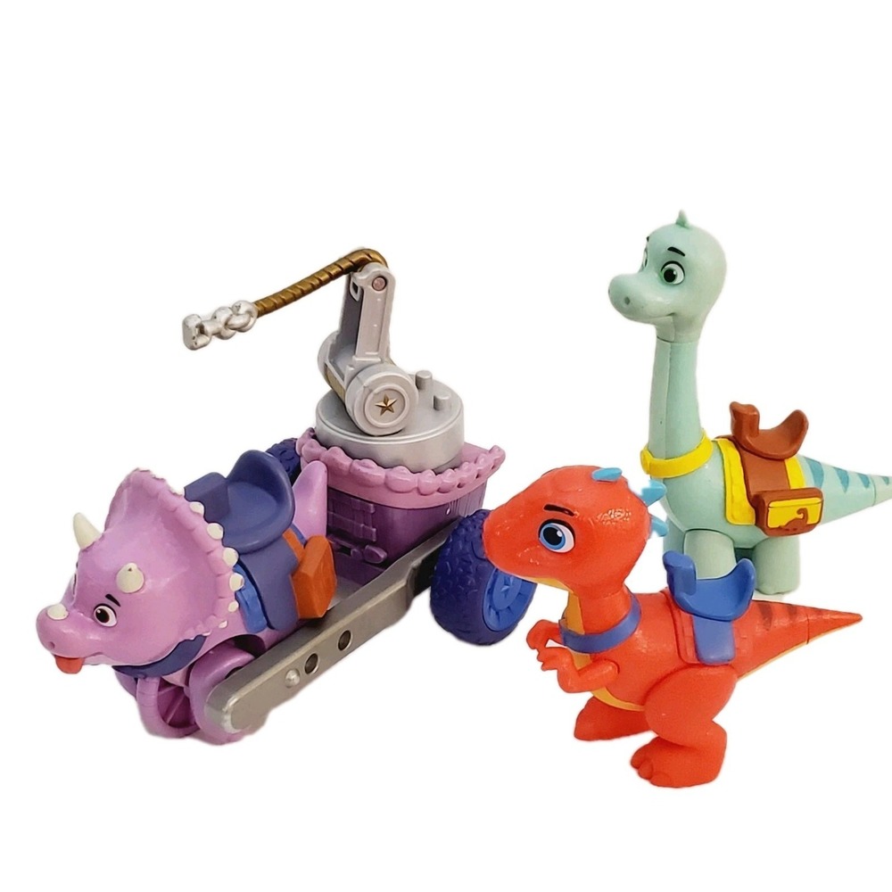 Dino Ranch Tango, Blitz, and Clover Action Figures Replacement Dinosaurs
